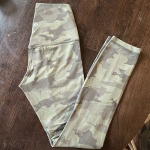 Lululemon align camo leggings 25” inseam